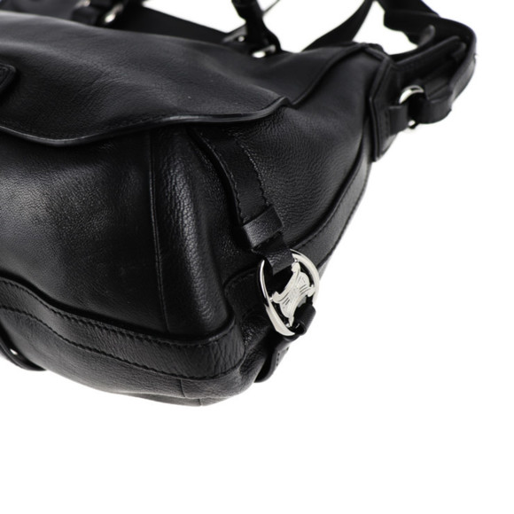 CELINE Celine handbag leather black 2way shoulder bag - Picture 5 of 9